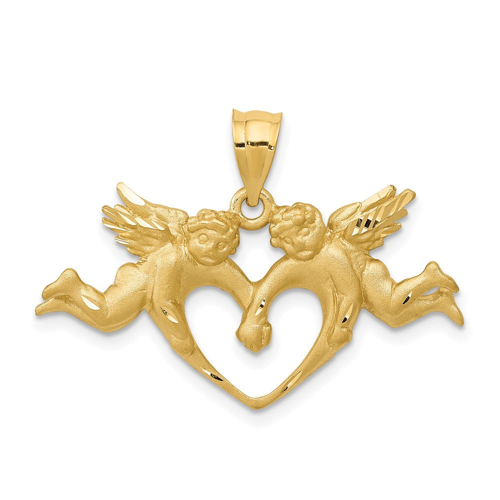 Charlie & Co Jewelry | 14k Satin Angels Heart Pendant - Model C72