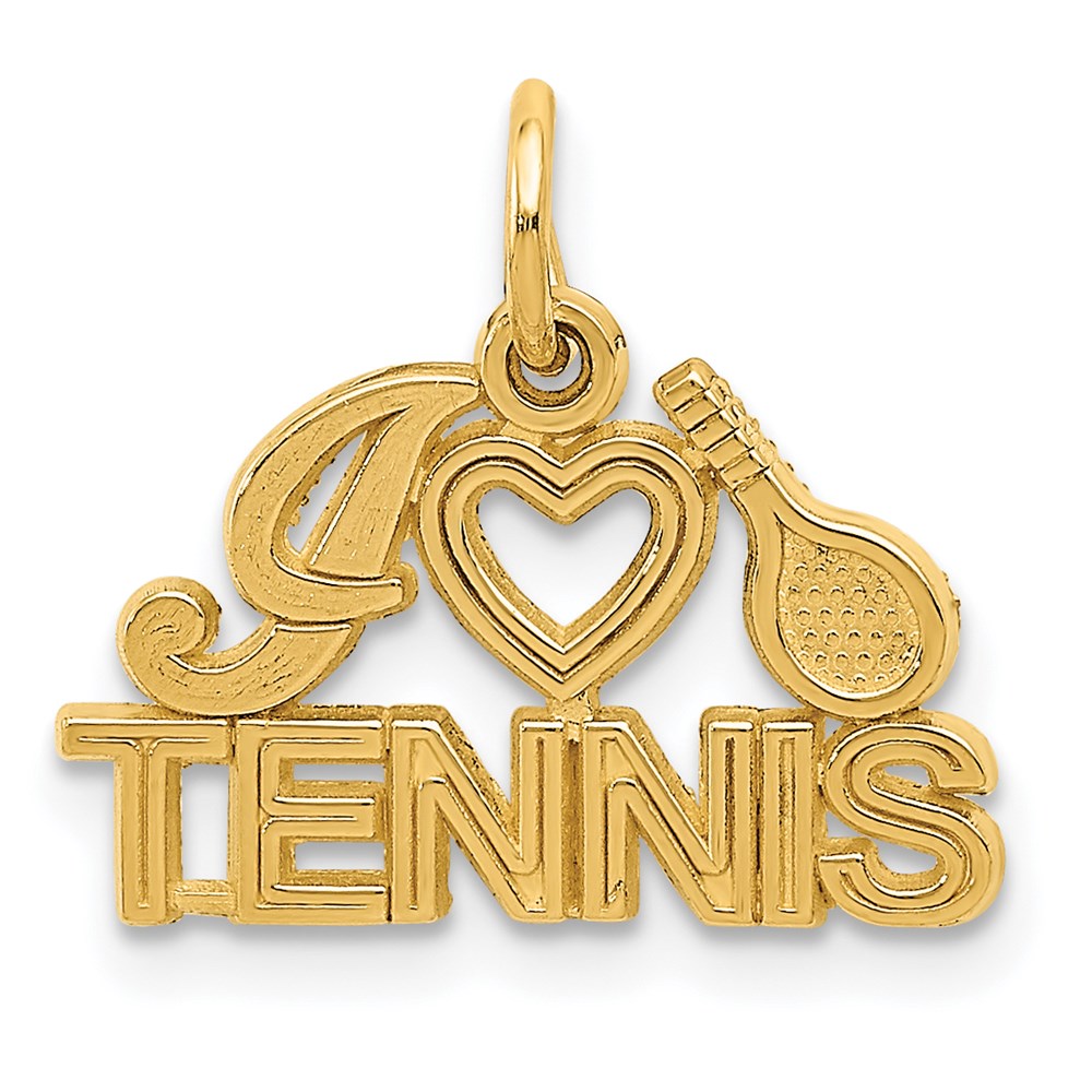 Charlie & Co Jewelry | 14k I Heart Tennis Charm - Model C725