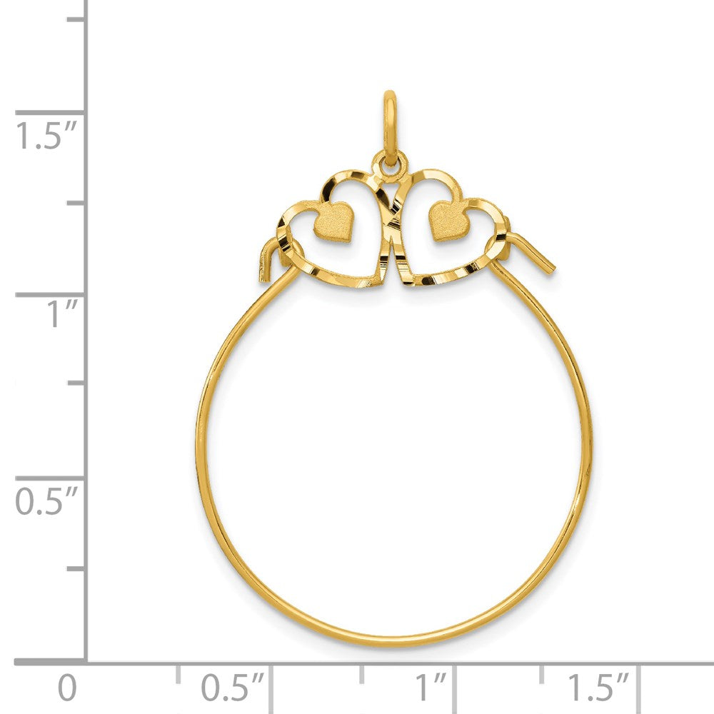 Charlie & Co Jewelry | 14k Heart Charm Holder - Model C734