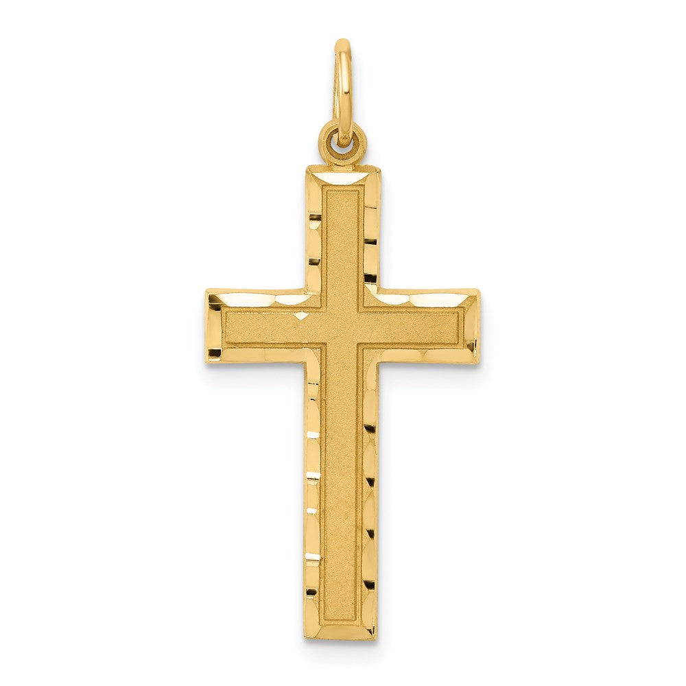 Charlie & Co Jewelry | 14k Diamond-cut Cross Charm - Model C774