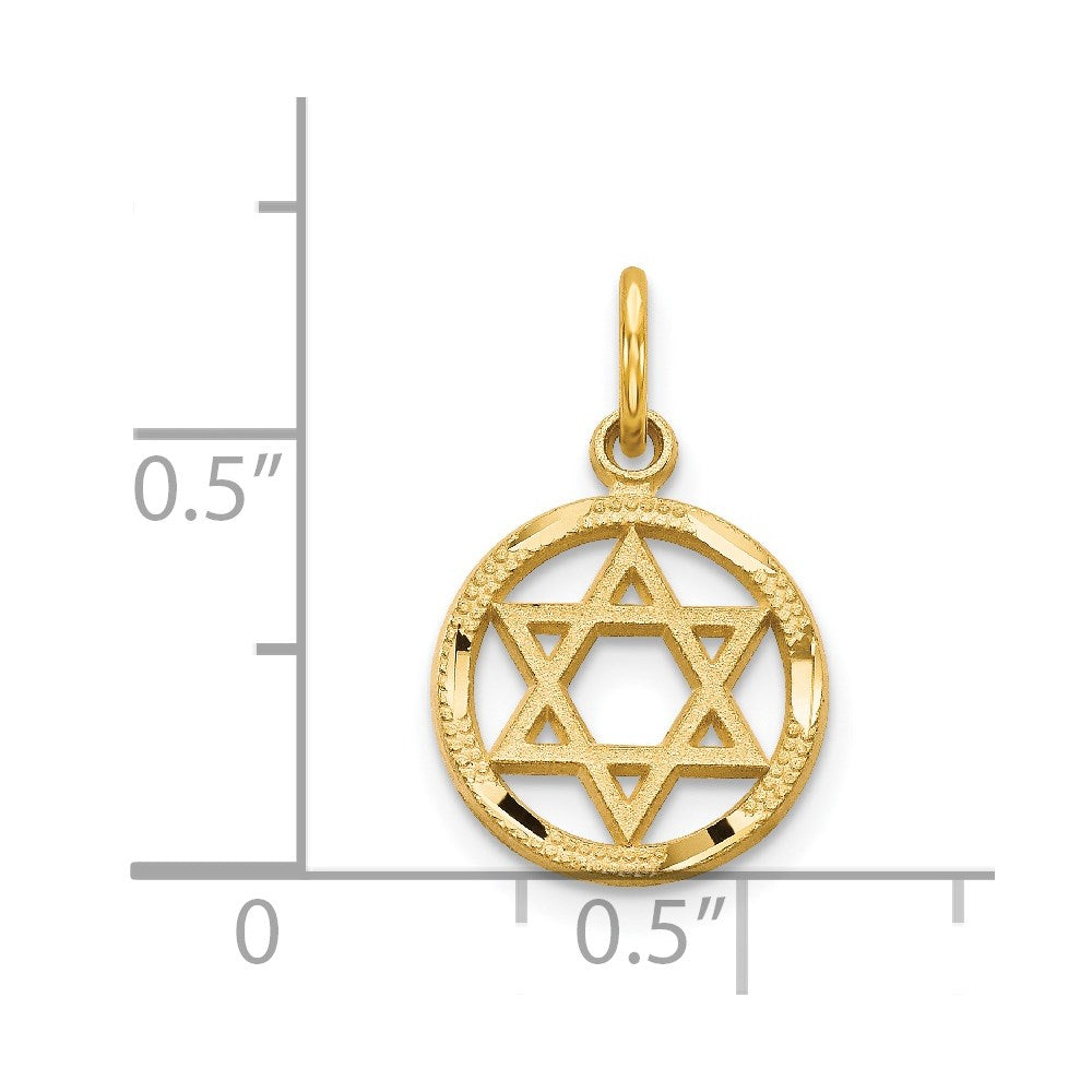 Charlie & Co Jewelry | 14k Solid Polished Star Of David Charm - Model C823