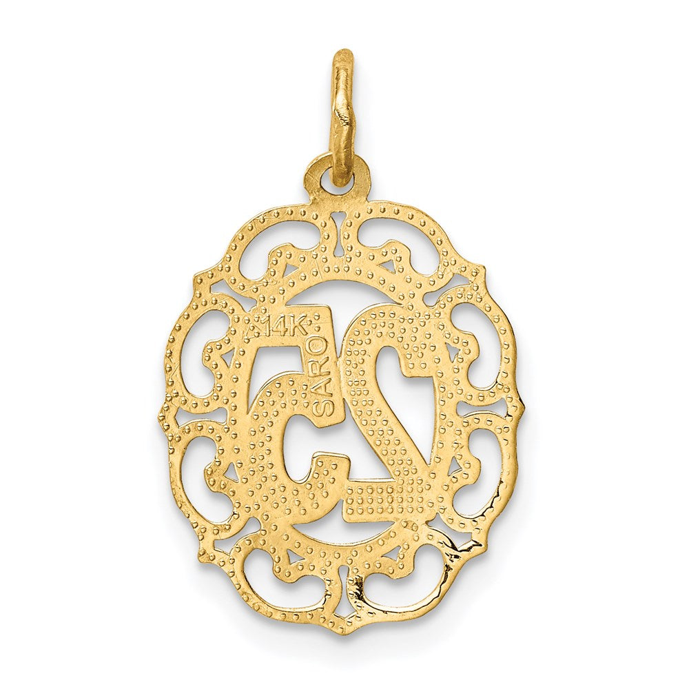 Charlie & Co Jewelry | 14k # 25 In Oval Pendant - Model C983