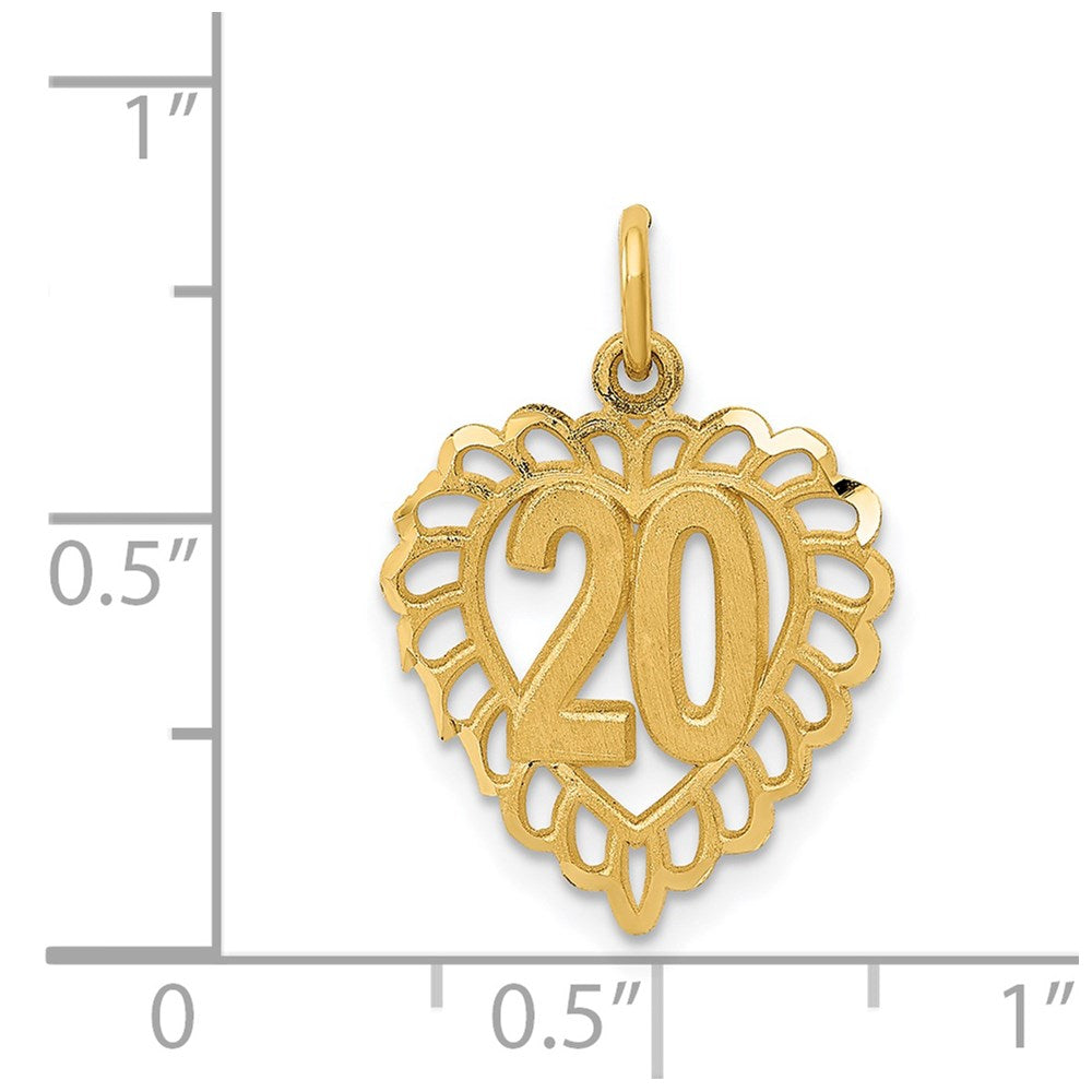 Charlie & Co Jewelry | 14k 20 In Heart Charm - Model C985