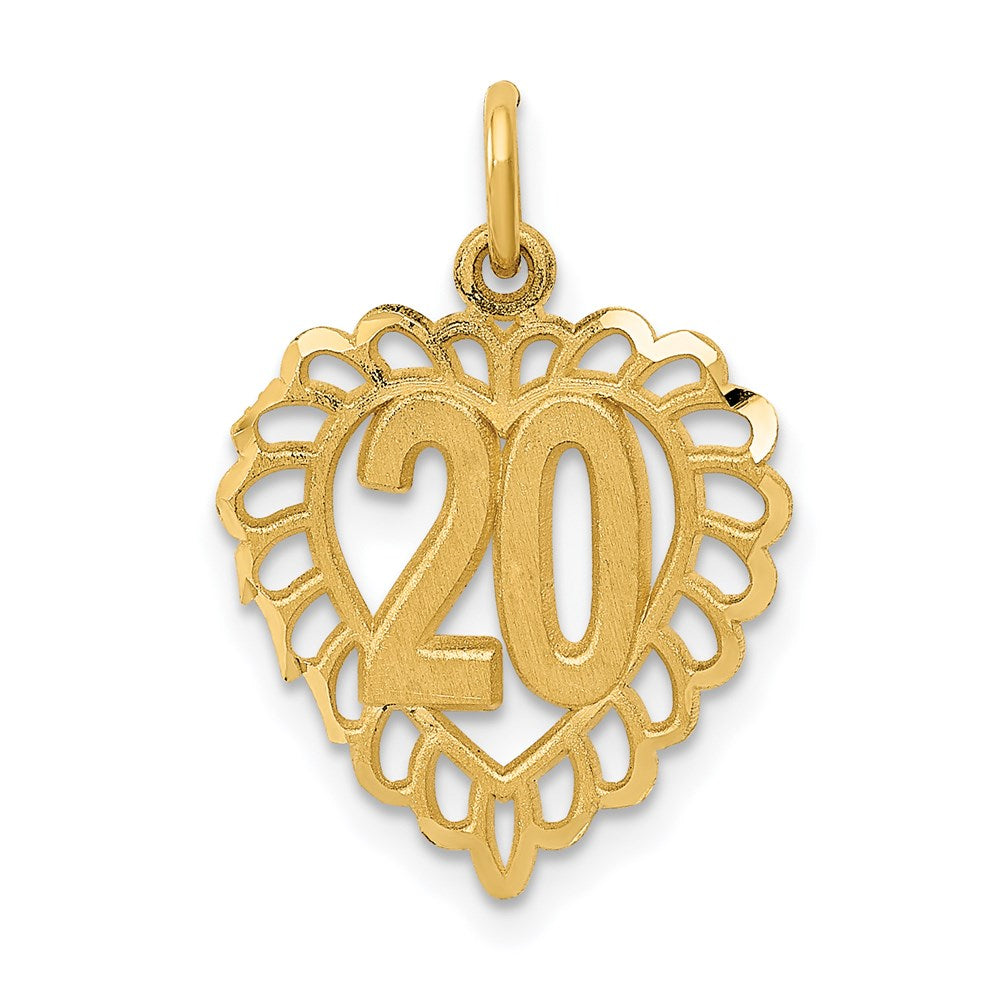 Charlie & Co Jewelry | 14k 20 In Heart Charm - Model C985