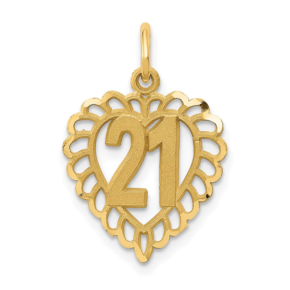 Charlie & Co Jewelry | 14k 21 In Heart Charm - Model C992