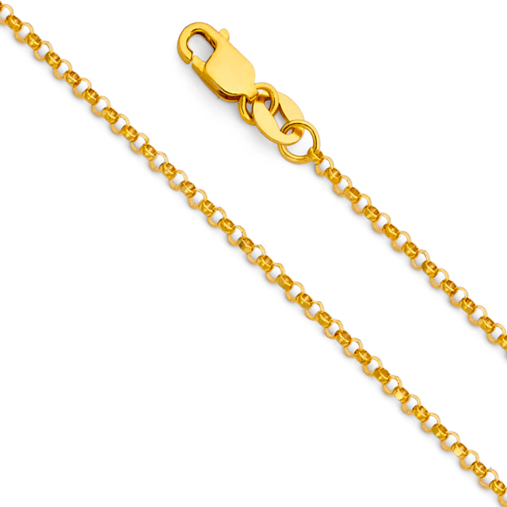 1.6mm Gold Round Rolo Cable Chain - Model 0226 - Charlie & Co. Jewelry