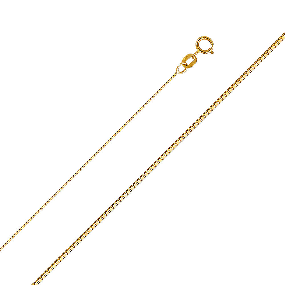 14k 0.5mm Box Chain - Model CH-0258 - Charlie & Co. Jewelry