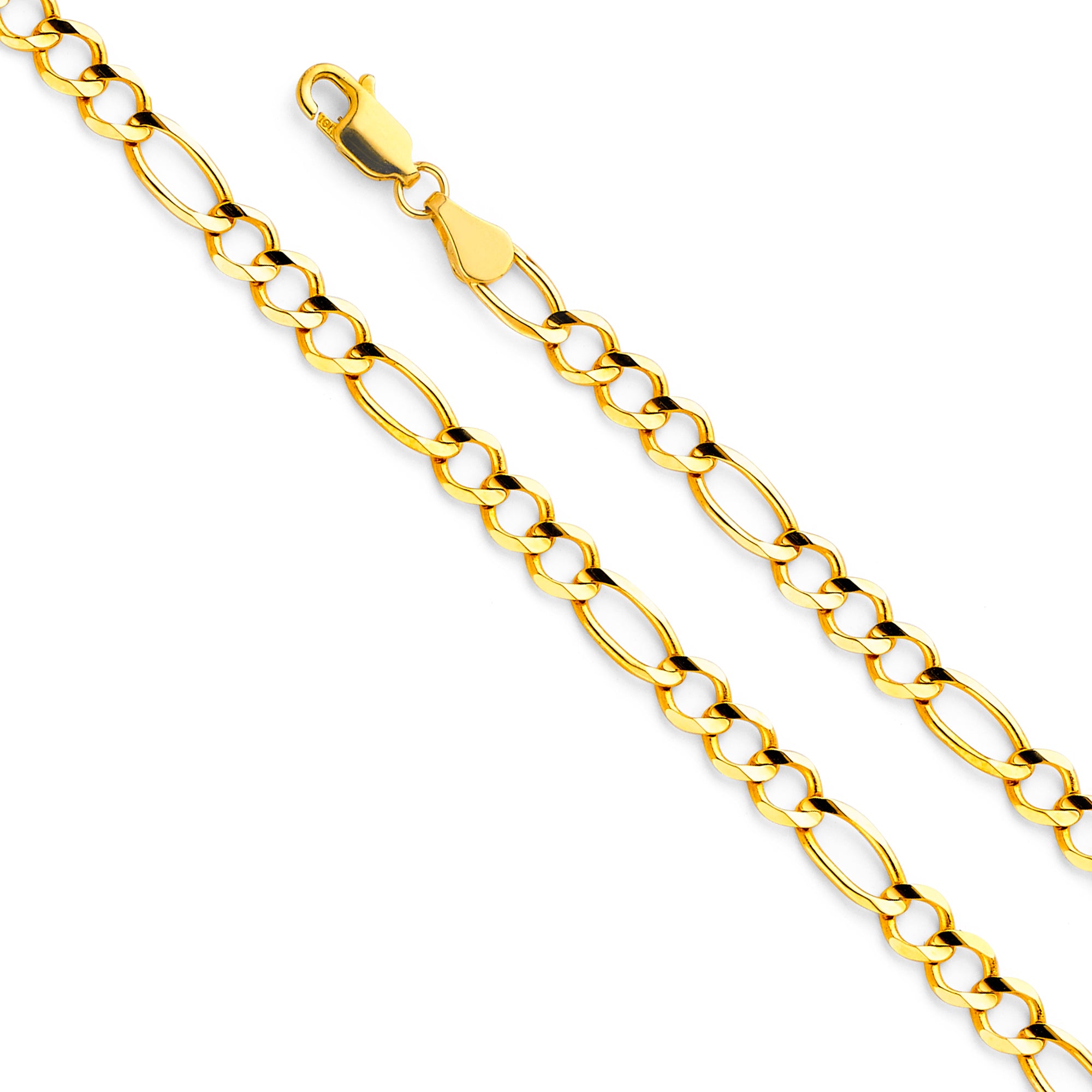 14k Gold 4.7mm Open Figaro Chain - Model CH-0296