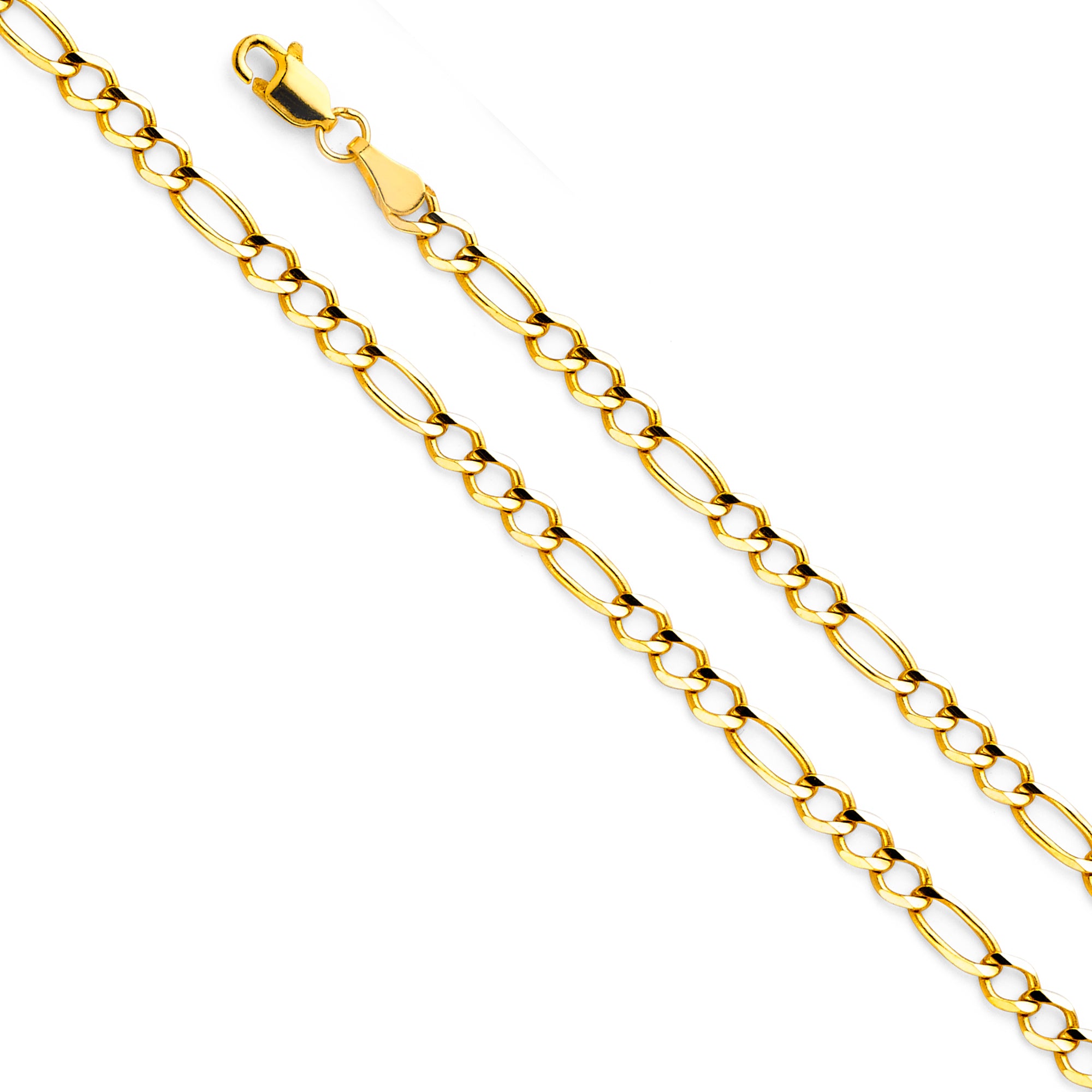 14k Gold 3.9mm Open Figaro Chain - Model CH-0297