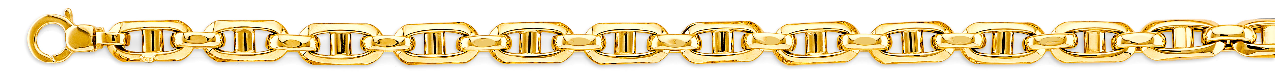 14k 7.2mm Hollow Anchor Chain Bracelet 8.5 Inch - Model CH-0599 - Charlie & Co. Jewelry