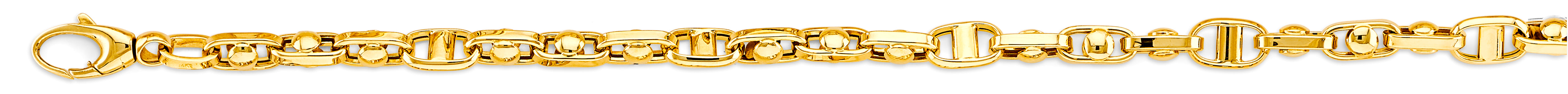 14k Gold 5.3mm Hollow Anchor Cable Bracelet 8.5 Inch - Model CH-0600