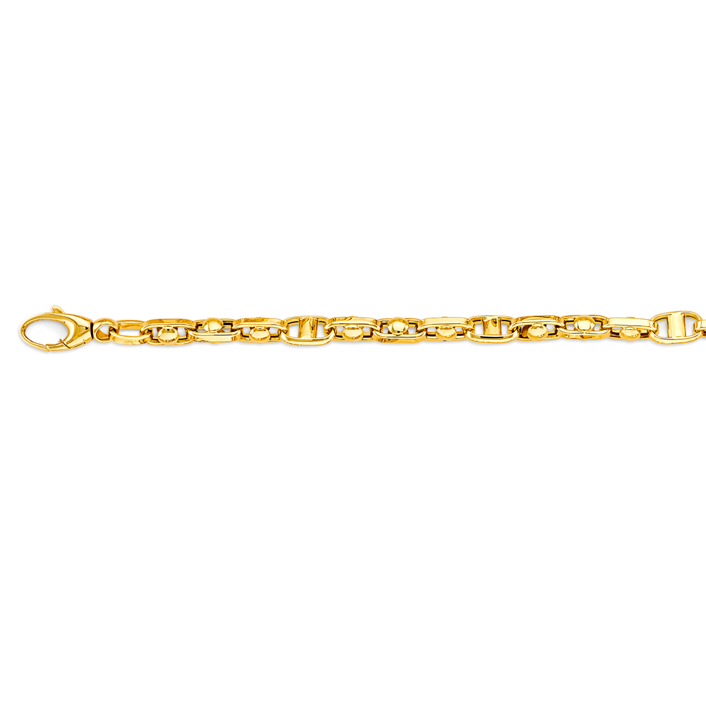 14k Gold 5.3mm Hollow Anchor Cable Chain - Model CH-0600