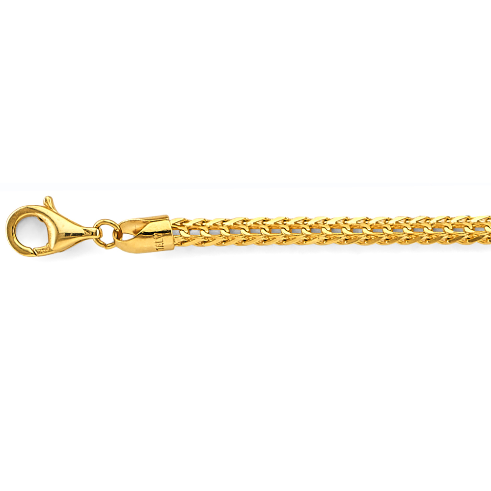 14k 3mm 8dc Open Franco Chain - Model CH-0607 - Charlie & Co. Jewelry