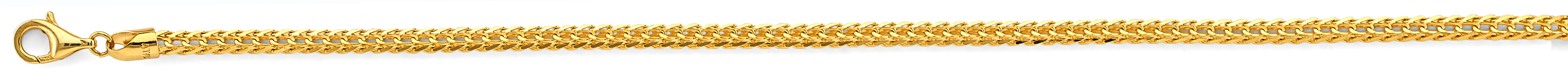 14k 3mm 8dc Open Franco Chain - Model CH-0607 - Charlie & Co. Jewelry