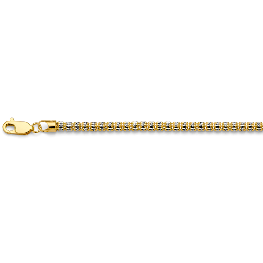 14k 2t 5line Dc Ball Chain Wp - Model CH-0618 - Charlie & Co. Jewelry