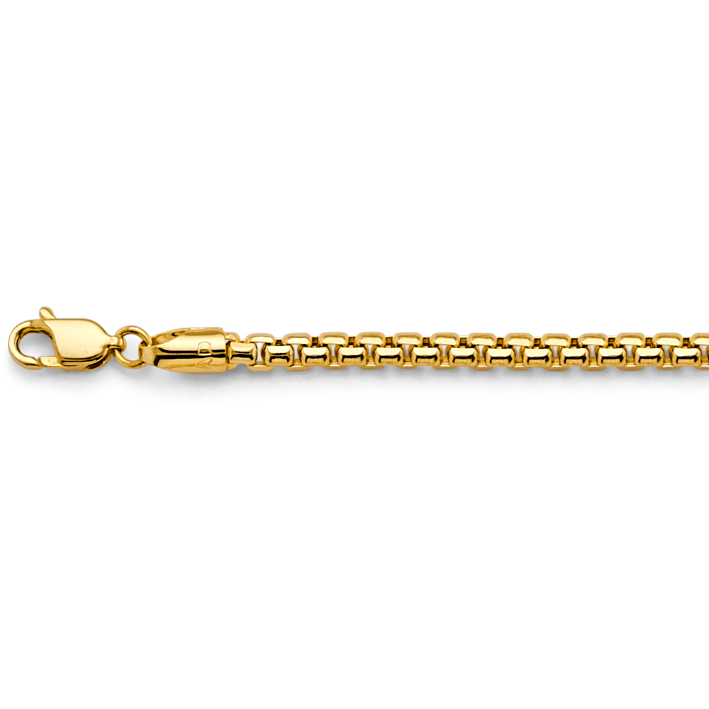 14k 2.7mm Hol-round Box Chain - Model CH-0622