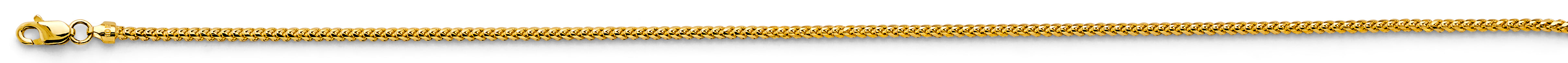 14k 1.7mm Round Franco Chain - Model CH-0623 - Charlie & Co. Jewelry