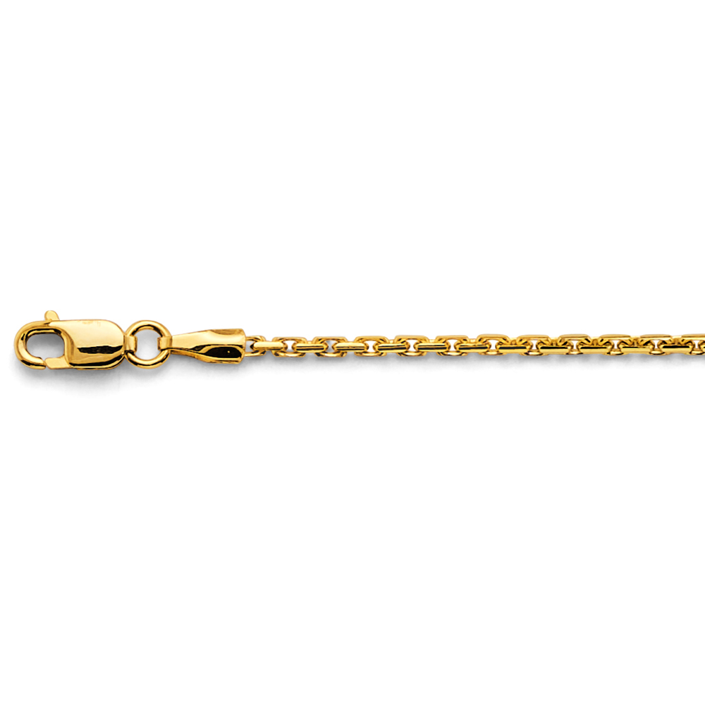 14k 1.3mm Solid Dc Cable Chain - Model CH-0625