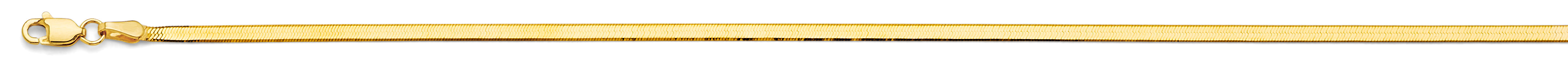 14k 2.5mm Flex Herringbone Chain - Model CH-0628 - Charlie & Co. Jewelry