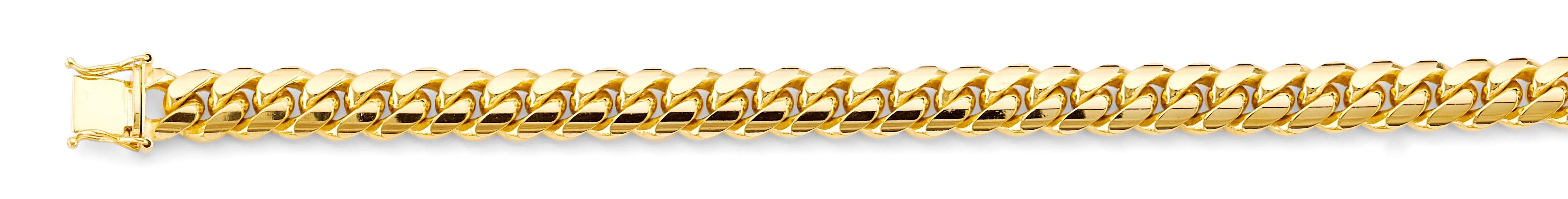 14k Gold 9.1mm Solid Miami Cuban Bracelet 9 Inch  - Model CH-0630