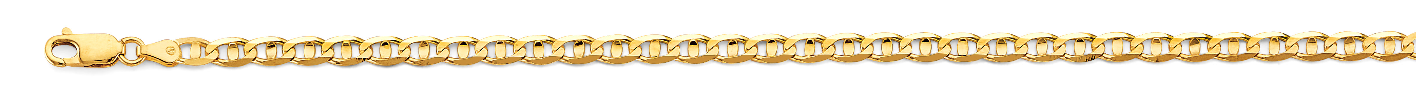 14k 4.2mm Light Mariner Chain Bracelet 7.5 Inch - Model CH-0634 - Charlie & Co. Jewelry
