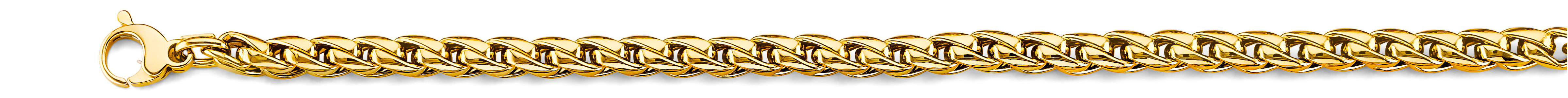 14k Gold 5.0mm Hollow Roundish Franco Chain - Model CH-0646