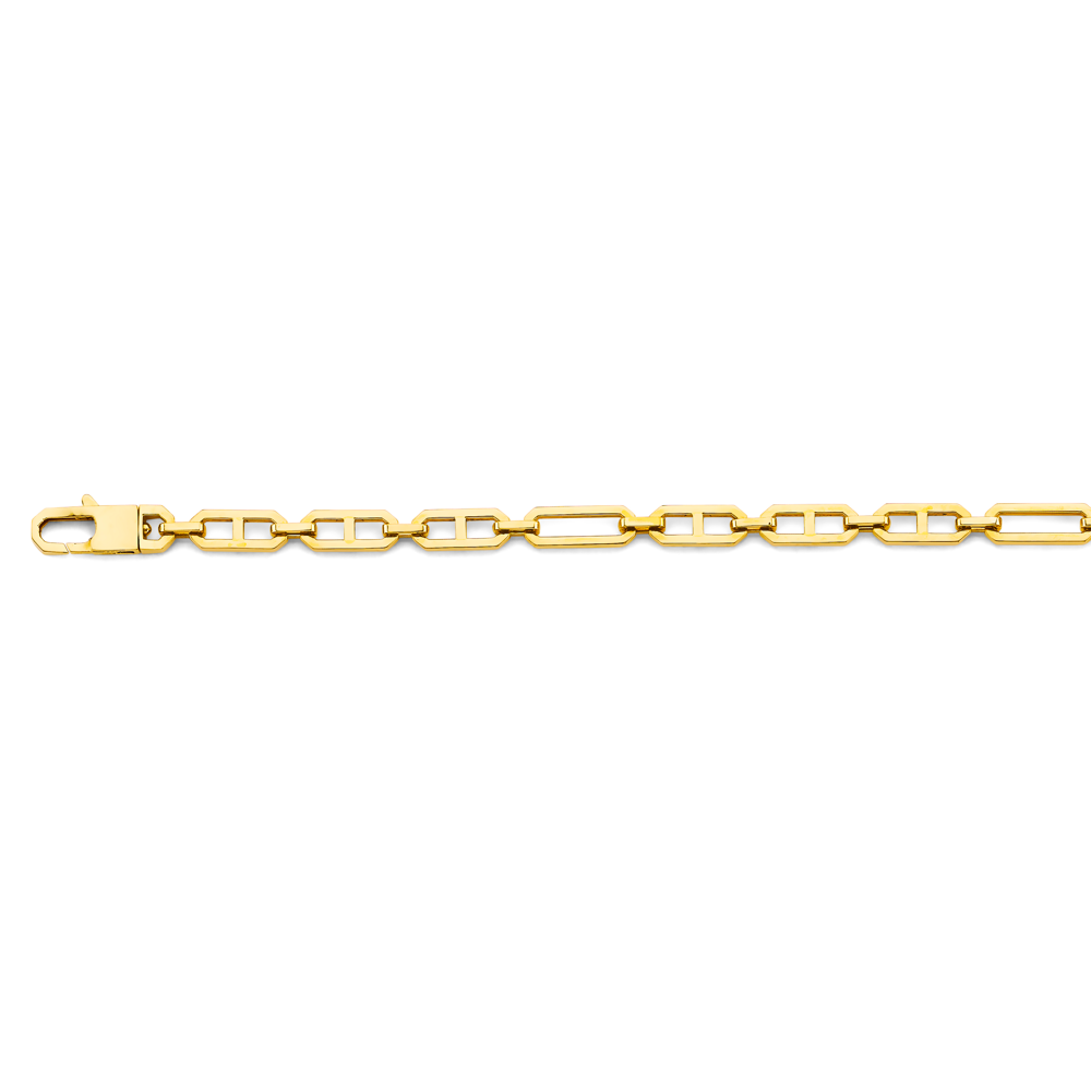 14k Gold 6mm Hollow Mariner Chain - Model CH-0648