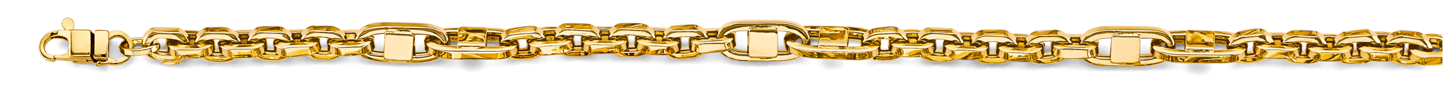 14k 5.4mm Hollow Link Chain Bracelet 8 Inch - Model CH-0649 - Charlie & Co. Jewelry