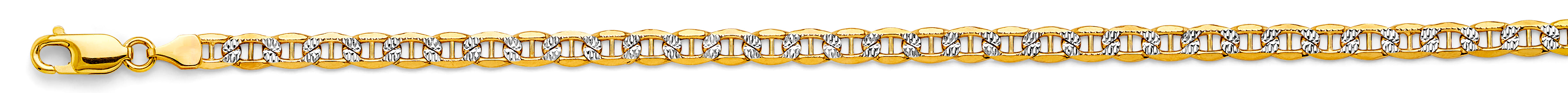 14k 2t 4.8mm Hollow Mariner Chain - Model CH-0657