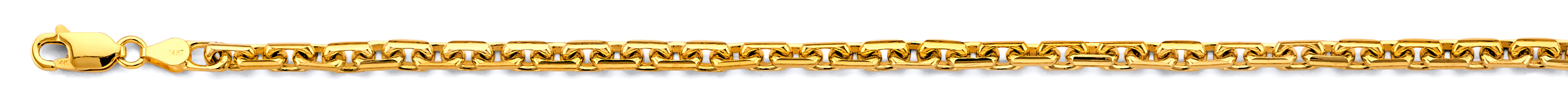 14k 3.5mm Solid Dc Cable Chain - Model CH-0665 - Charlie & Co. Jewelry