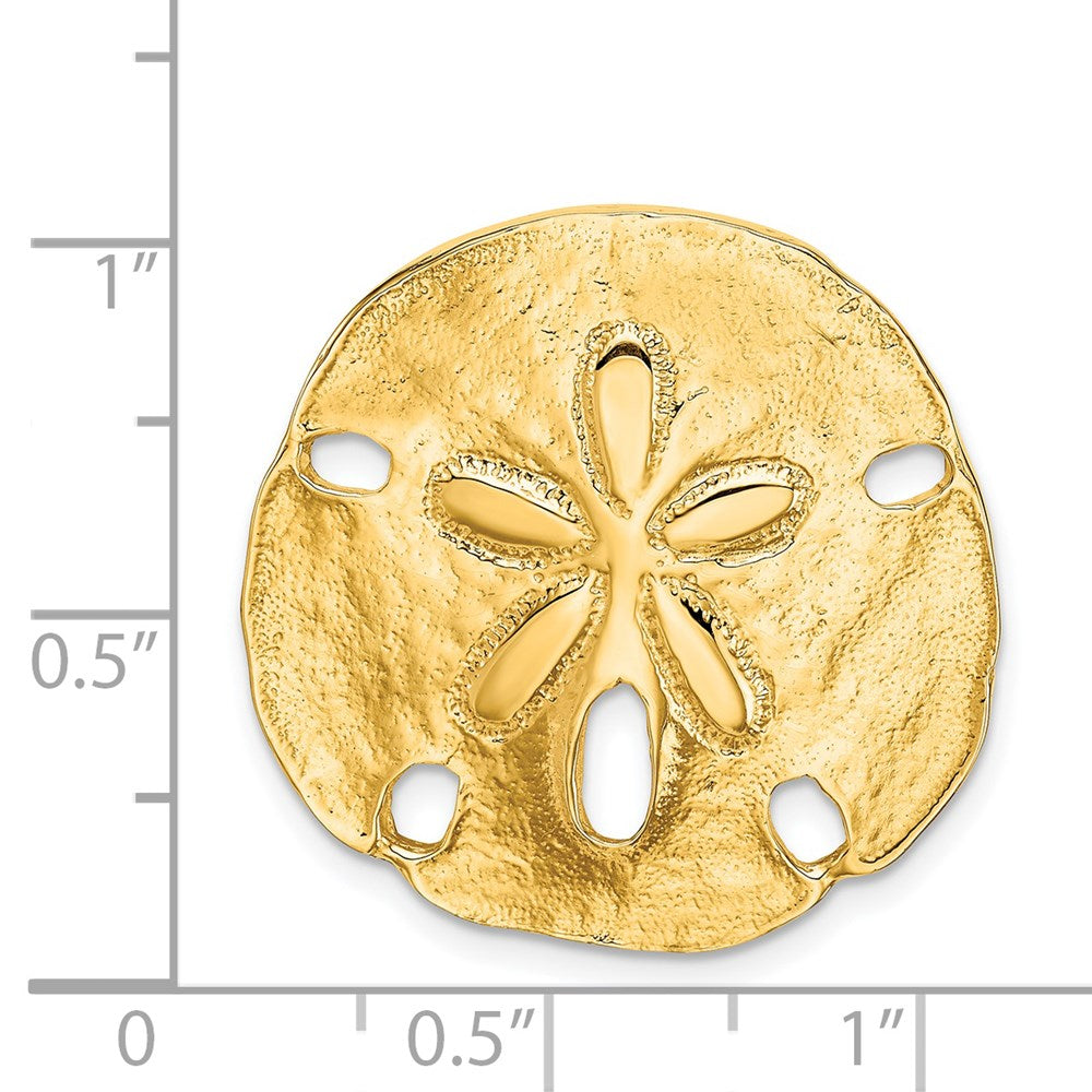 Charlie & Co Jewelry | 14k Polished Fits Up To 8mm On Both Small Sand Dollar Slide - Model D1003
