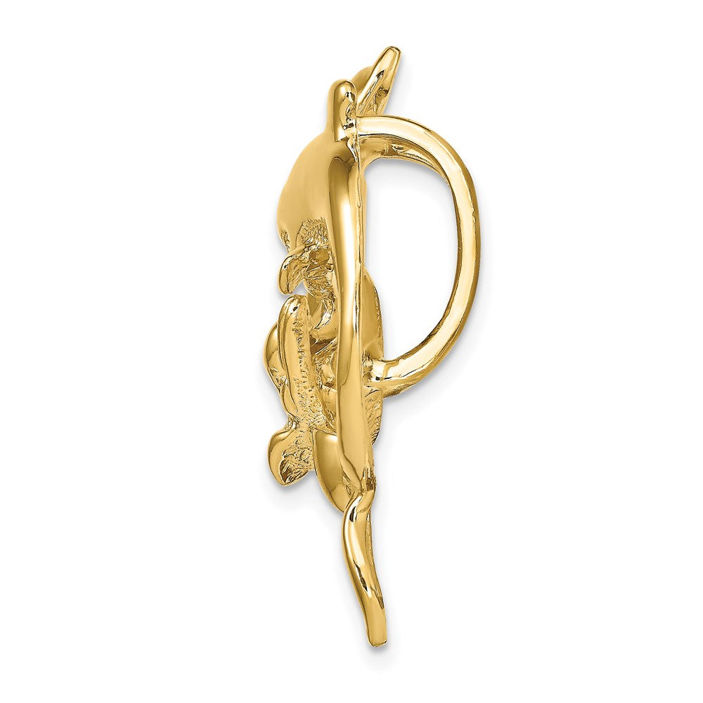 Charlie & Co Jewelry | 14k Polished Fits Up To 10mm And 8mm Double Dolphins Slide - Model D1021