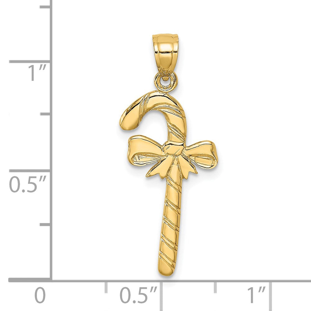 Charlie & Co Jewelry | 14k Solid Polished Candy Cane Charm - Model D1124