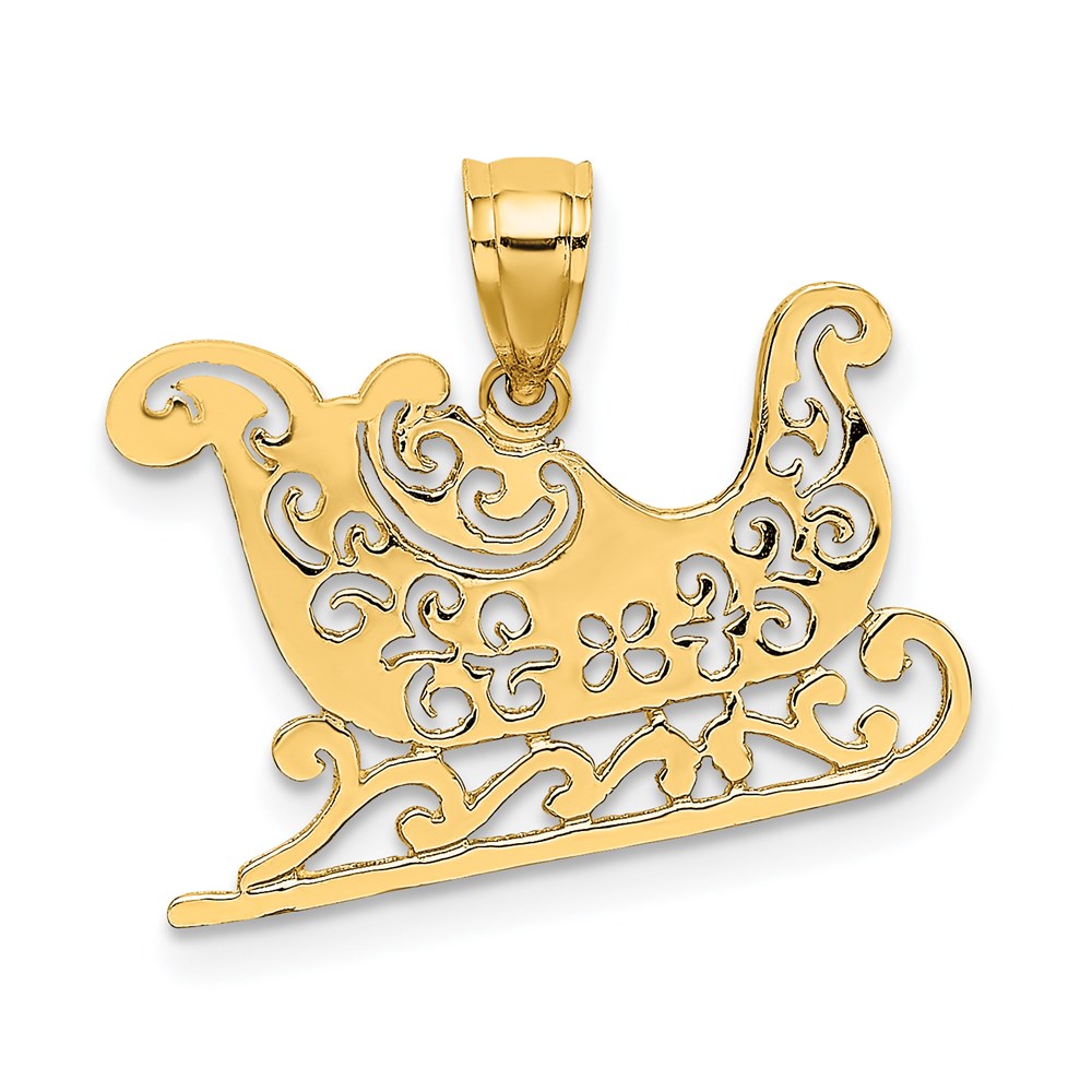 Charlie & Co Jewelry | 14k Polished Sleigh Charm - Model D1131