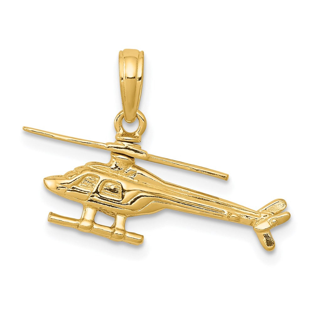 Charlie & Co Jewelry | 14k 3-d Moveable Helicopter Pendant - Model D1221