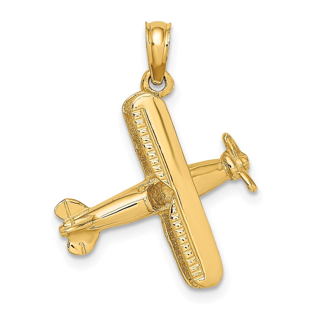 Charlie & Co Jewelry | 14k 3-d Bi-plane Charm - Model D1227