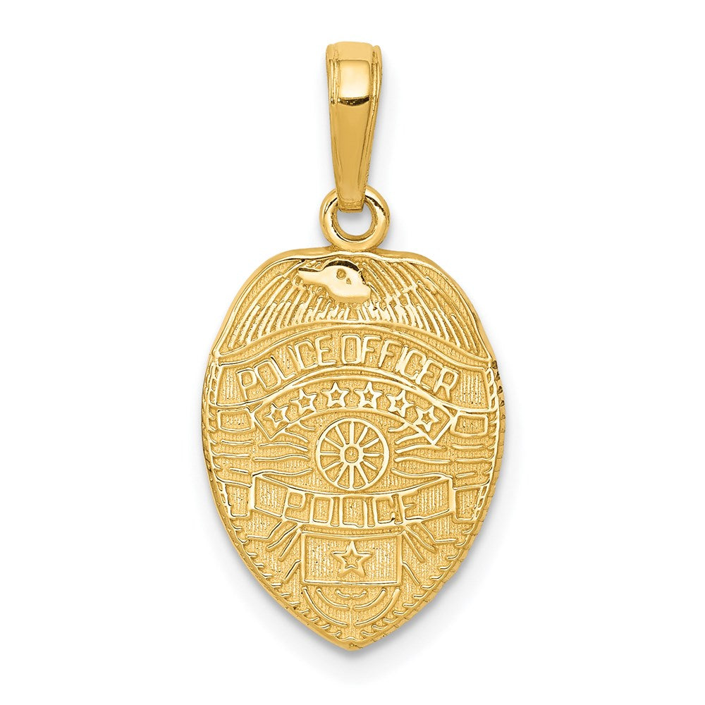Charlie & Co Jewelry | 14k Police Officer Badge Pendant - Model D1232