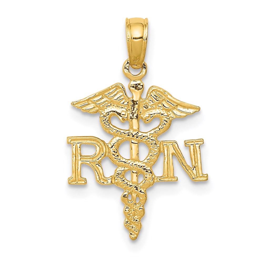 Charlie & Co Jewelry | 14k Polished R.n. Pendant - Model D1235