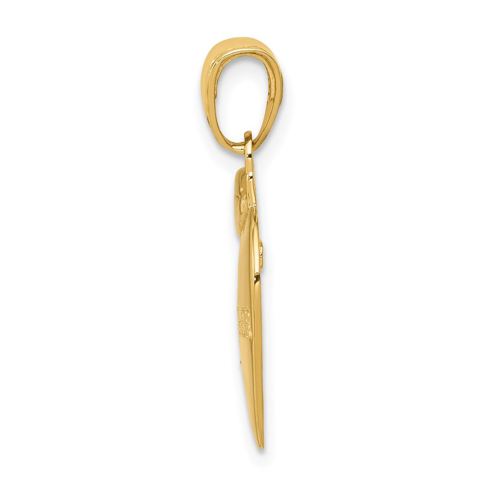 Charlie & Co Jewelry | 14k #1 Teacher Apple Pendant - Model D1247
