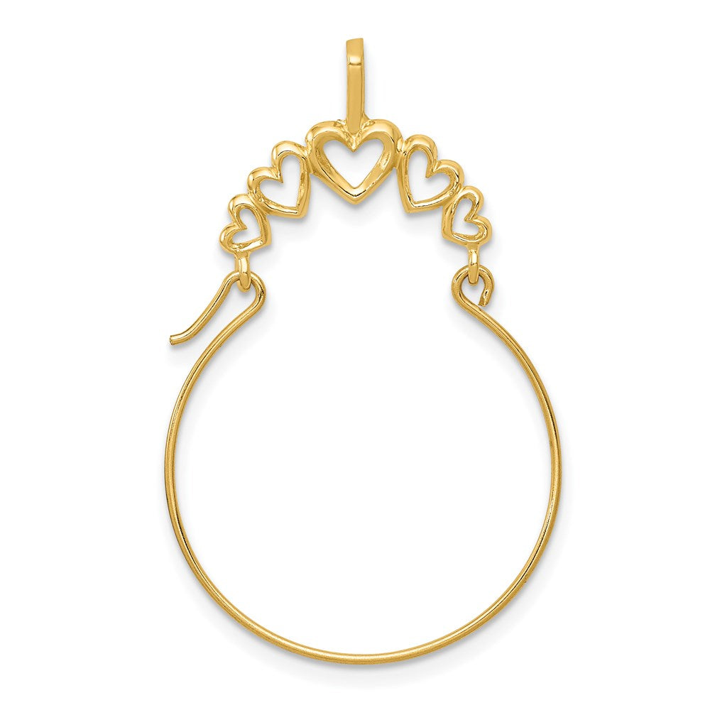 Charlie & Co Jewelry | 14k Polished 5-heart Charm Holder - Model D1311