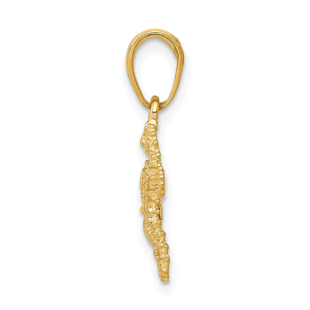 Charlie & Co Jewelry | 14k Solid Seahorse And Starfish Pendant - Model D1394
