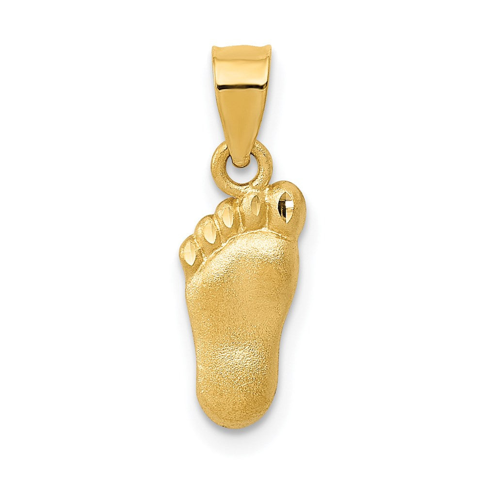 Charlie & Co Jewelry | 14k Diamond-cut Foot Charm - Model D1730