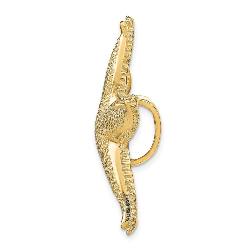 Charlie & Co Jewelry | 14k Textured Fits Up To 6mm And 8mm Starfish Slide - Model D2872