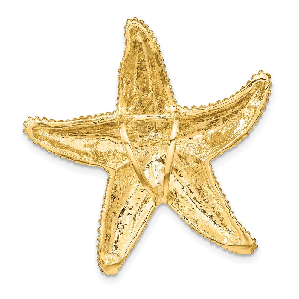 Charlie & Co Jewelry | 14k Textured Fits Up To 6mm And 8mm Starfish Slide - Model D2872