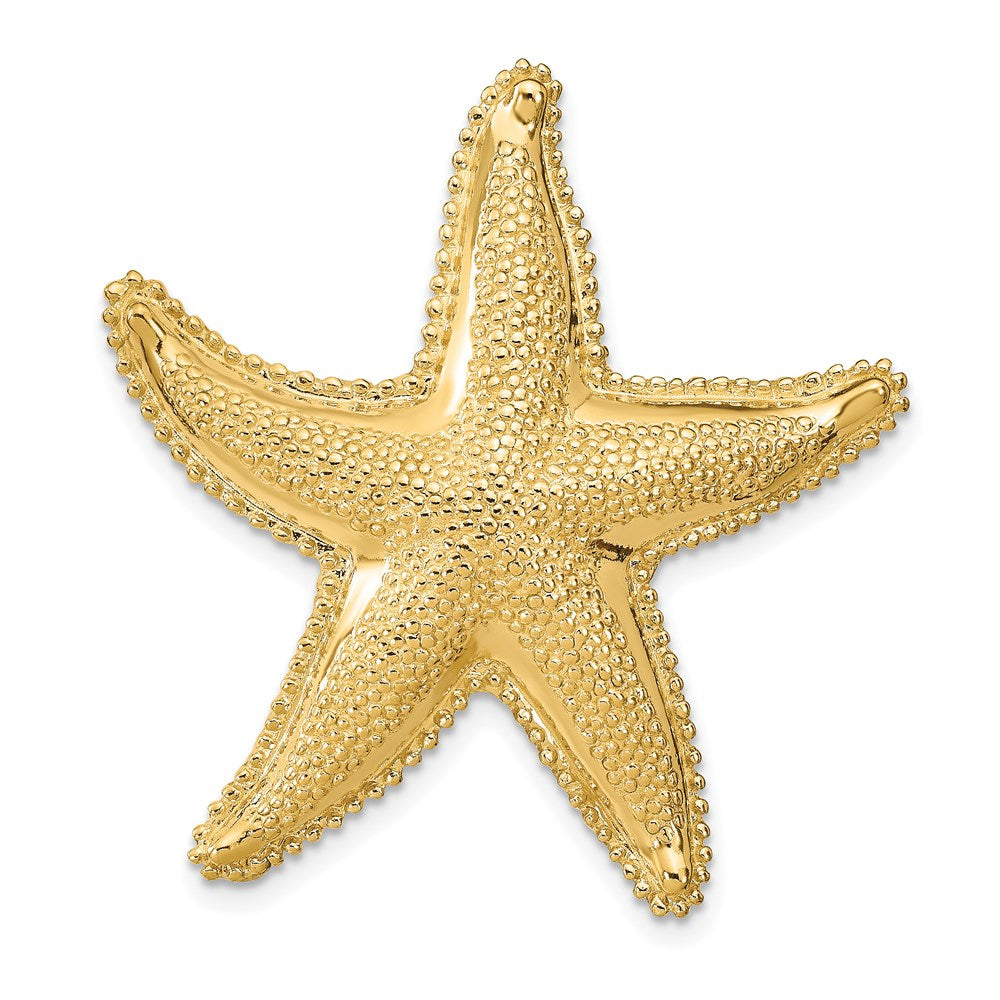 Charlie & Co Jewelry | 14k Textured Fits Up To 6mm And 8mm Starfish Slide - Model D2872
