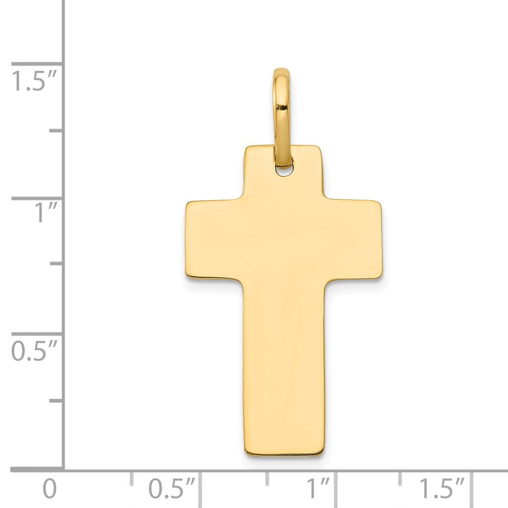Charlie & Co Jewelry | 14k Polished Cross Charm - Model D3137