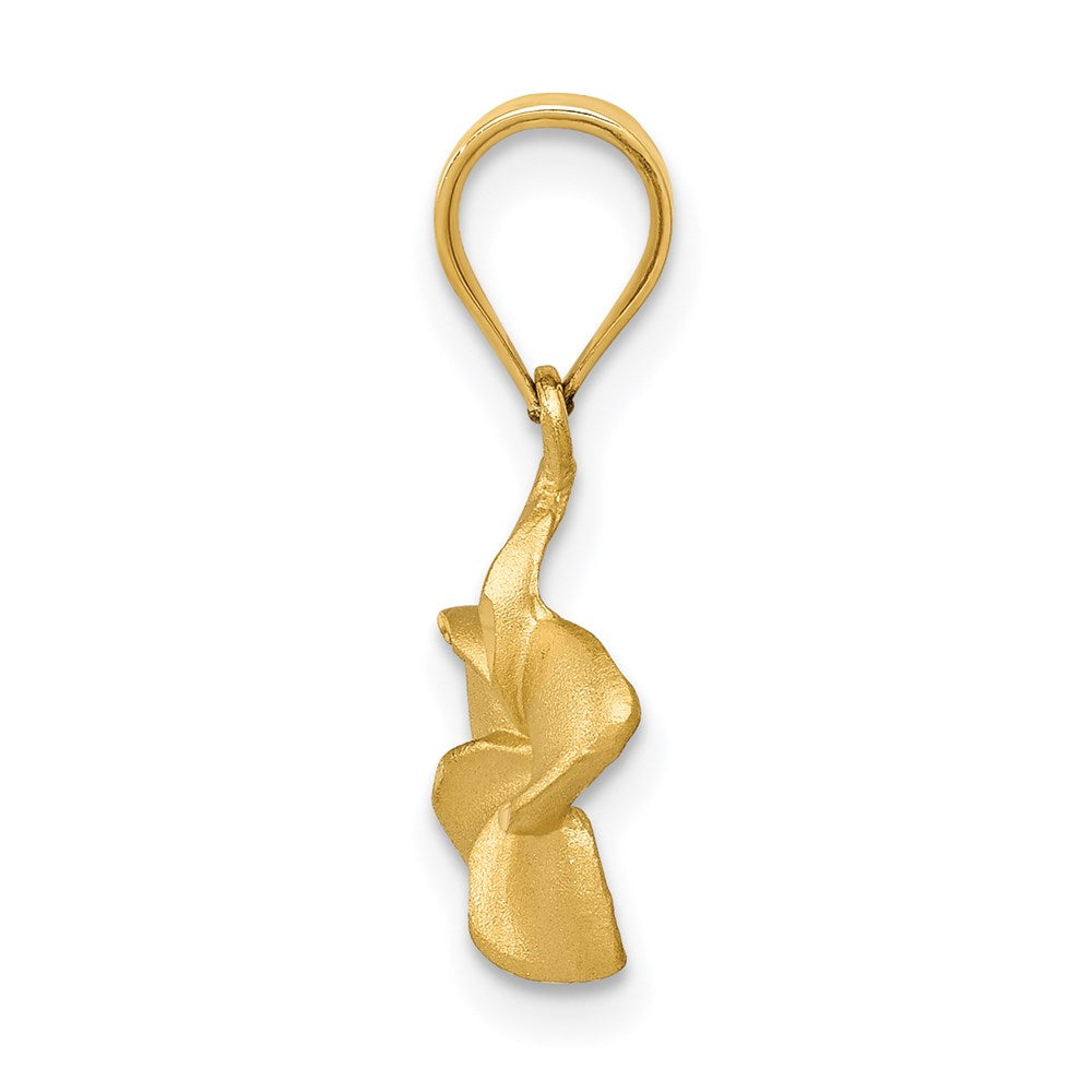 Charlie & Co Jewelry | 14k Plumeria Floral Charm Pendant - Model D330