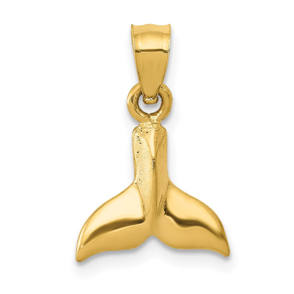 Charlie & Co Jewelry | 14k 3d Whale Tail Pendant - Model D3415
