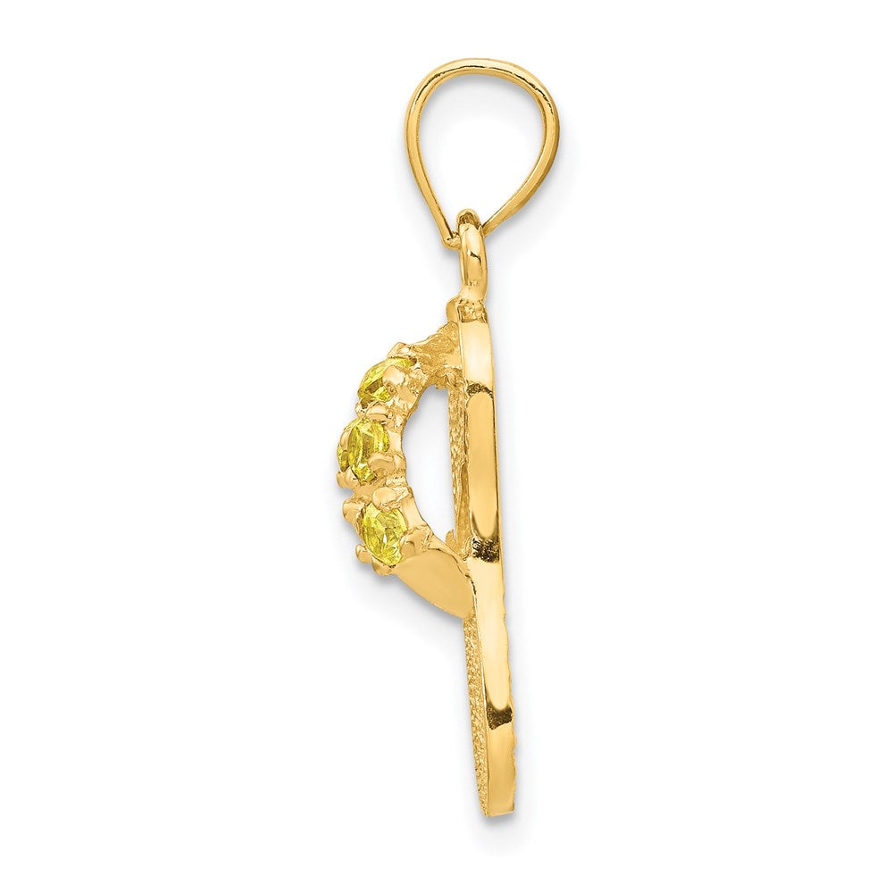 Charlie & Co Jewelry | 14k  3d November/cz Birthstone Flip Flop Pendant - Model D3431