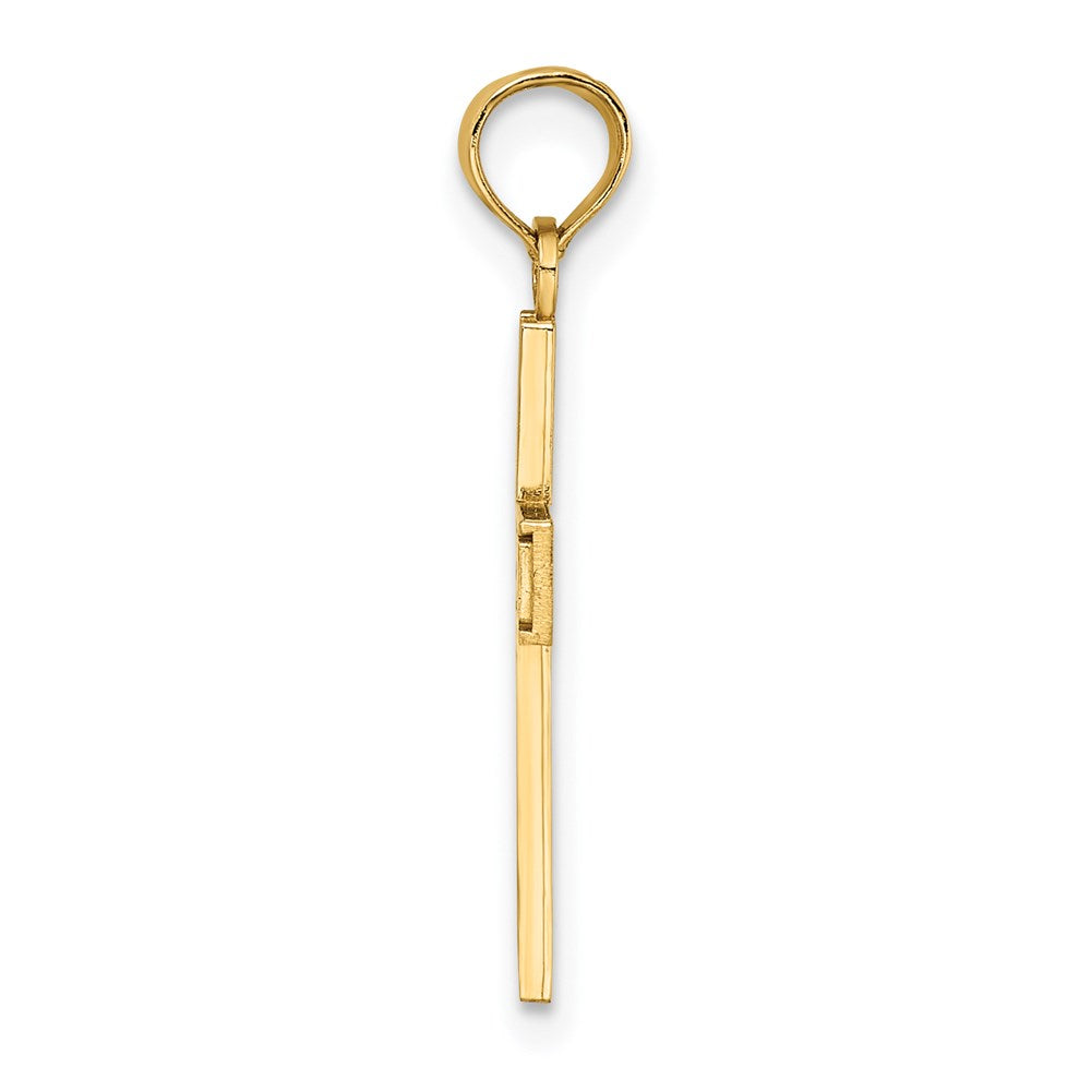 Charlie & Co Jewelry | 14k Rn  Caduceus Cross Charm - Model D3484